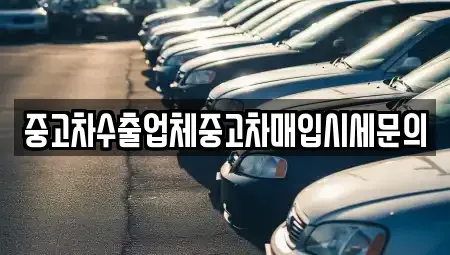 경기 김포시 중고차매입 전문 중고차수출업체중고차매입시세문의