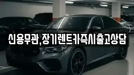 경기 부천시 장기렌트카 전문 신용무관,장기렌트카즉시출고상담
