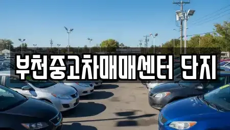 경기 부천시 중고차매매 전문 부천중고차매매센터 단지