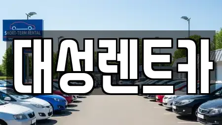 경기 시흥시 미산동 렌트카 전문 대성렌트카