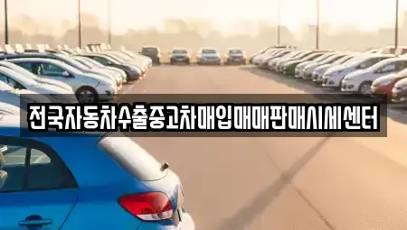 경기 안성시 봉남동 중고차매입 전문 전국자동차수출중고차매입매매판매시세센터