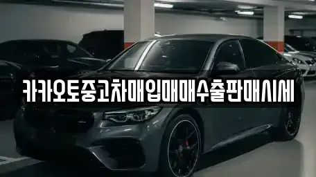 경기 안성시 봉남동 중고차매입 전문 카카오토중고차매입매매수출판매시세