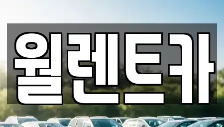 경기 안성시 석정동 렌트카 전문 월렌트카