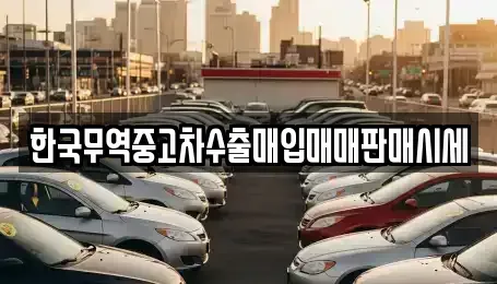 경기 안성시 석정동 중고차 전문 한국무역중고차수출매입매매판매시세