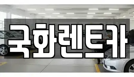 경기 양주시 고암동 렌트카 전문 국화렌트카
