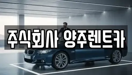 경기 양주시 만송동 렌트카 전문 주식회사 양주렌트카