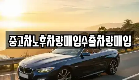 경기 양주시 만송동 중고차매입 전문 중고차노후차량매입수출차량매입