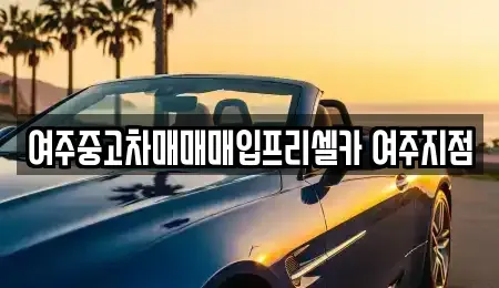 경기 여주시 단현동 중고차 전문 여주중고차매매매입프리셀카 여주지점