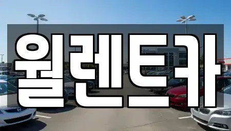 경기 의정부시 민락동 렌트카 전문 월렌트카