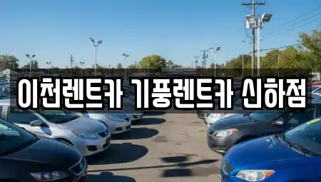 경기 이천시 부발읍 렌트카 전문 이천렌트카 기풍렌트카 신하점