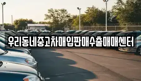 경기 평택시 동삭동 중고차매입 전문 우리동네중고차매입판매수출매매센터