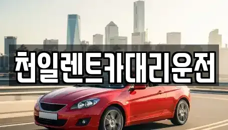 경기 평택시 청북읍 렌트카 전문 천일렌트카대리운전