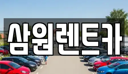 경기 하남시 춘궁동 렌트카 전문 삼원렌트카
