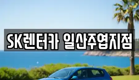 경기도 고양시 일산동구 마두동 장기렌트카 전문 SK렌터카 일산주엽지점