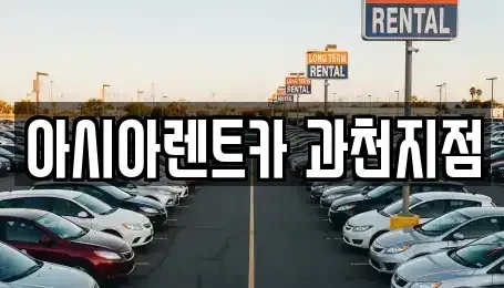 경기도 과천시 별양동 렌트카 전문 아시아렌트카 과천지점