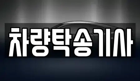 경기도 광주시 능평동 중고차 전문 차량탁송기사