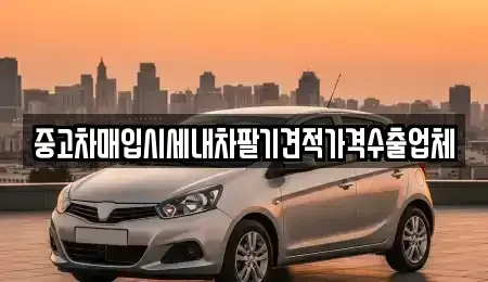 경기도 광주시 능평동 중고차매입 전문 중고차매입시세내차팔기견적가격수출업체