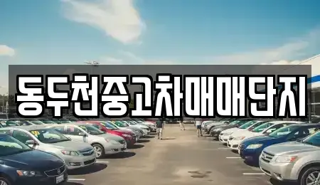 경기도 동두천시 중고차매매 전문 동두천중고차매매단지