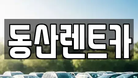 경기도 성남시 분당구 삼평동 단기렌트카 전문 동산렌트카