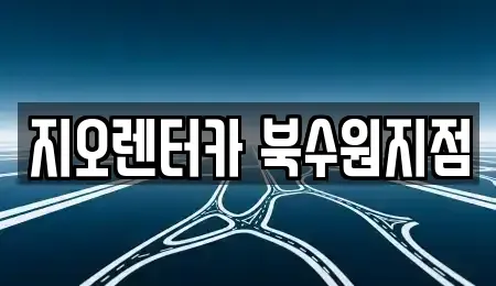 경기도 수원시 장안구 율전동 렌트카 전문 지오렌터카 북수원지점