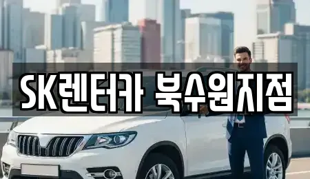 경기도 수원시 장안구 율전동 장기렌트카 전문 SK렌터카 북수원지점