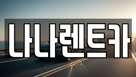 경기도 시흥시 신천동 렌트카 전문 나나렌트카