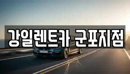 경기도 안산시 상록구 건건동 렌트카 전문 강일렌트카 군포지점