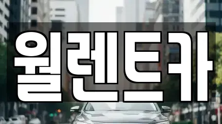 경기도 안성시 발화동 렌트카 전문 월렌트카
