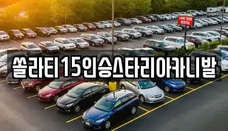 경기도 양평군 용문면 렌트카 전문 쏠라티15인승스타리아카니발