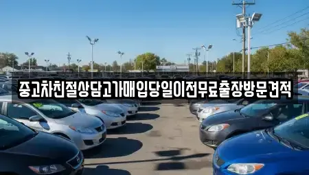경기도 양평군 용문면 중고차매입 전문 중고차친절상담고가매입당일이전무료출장방문견적