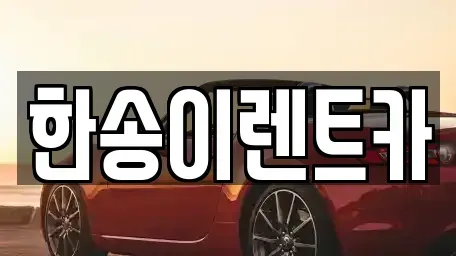 경기도 연천군 중면 렌트카 전문 한송이렌트카