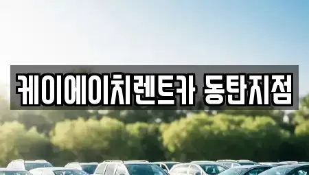 경기도 용인시 기흥구 서천동 단기렌트카 전문 케이에이치렌트카 동탄지점
