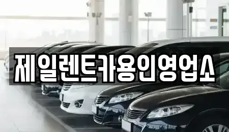 경기도 용인시 기흥구 중동 렌트카 전문 제일렌트카용인영업소