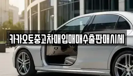 경기도 용인시 기흥구 중동 중고차매입 전문 카카오토중고차매입매매수출판매시세