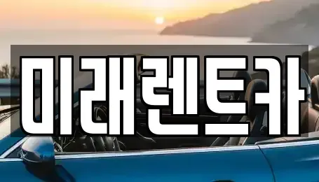 경기도 이천시 중리동 렌트카 전문 미래렌트카