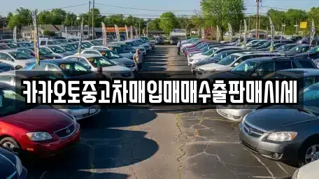 경기도 포천시 중고차매입 전문 카카오토중고차매입매매수출판매시세