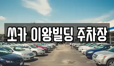 경기도 포천시 화현면 렌트카 전문 쏘카 이왕빌딩 주차장
