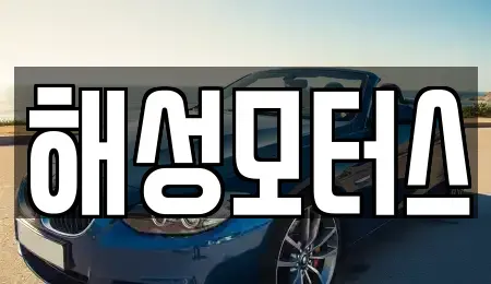 경남 김해시 대청동 중고차 전문 해성모터스