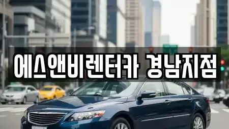 경남 김해시 무계동 렌트카 전문 에스앤비렌터카 경남지점