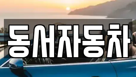 경남 김해시 무계동 중고차 전문 동서자동차