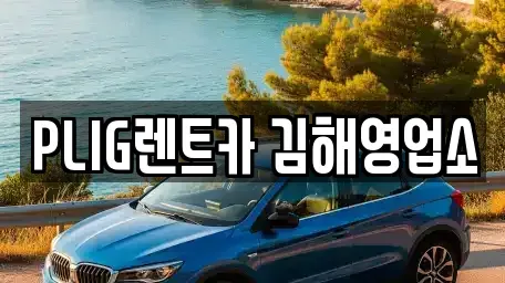 경남 김해시 진영읍 렌트카 전문 PLIG렌트카 김해영업소