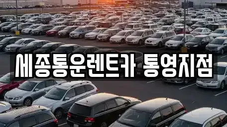 경남 통영시 명정동 렌트카 전문 세종통운렌트카 통영지점