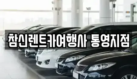 경남 통영시 명정동 렌트카 전문 참신렌트카여행사 통영지점