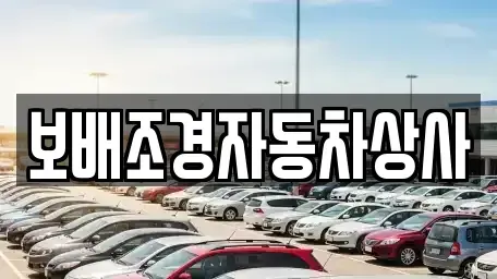 경북 경산시 신천동 중고차 전문 보배조경자동차상사