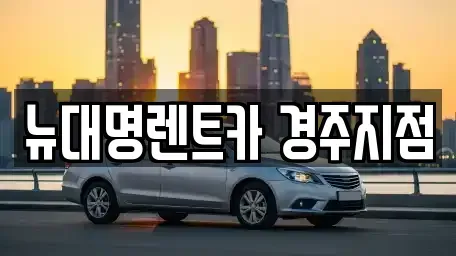 경북 경주시 효현동 렌트카 전문 뉴대명렌트카 경주지점