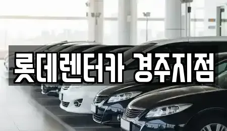 경북 경주시 효현동 렌트카 전문 롯데렌터카 경주지점