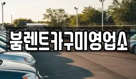 경북 김천시 남면 렌트카 전문 붐렌트카구미영업소
