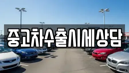 경북 김천시 평화동 중고차 전문 중고차수출시세상담