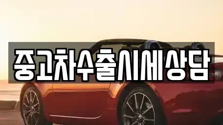 경북 문경시 영신동 중고차매매 전문 중고차수출시세상담