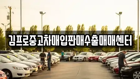 경북 문경시 영신동 중고차매입 전문 김프로중고차매입판매수출매매센터
